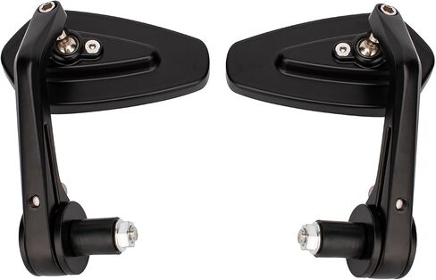 Universal 7/8" 22mm Handle Bar End Side Rearview Mirrors for Racing Sports Bike Scooter Honda Yamaha in Saudi Arabia