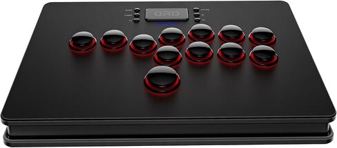 QRD Maestro S3 Wireless Arcade Stick for Nintendo Switch PS4 PS3 Xbox 360 PC Mac Android, Leverless Fighting Stick with Touchpad, Cellphone Holder, 3.5mm Audio Port, 5 Latency Mode, EZ Mode, S3-AB01 in Saudi Arabia