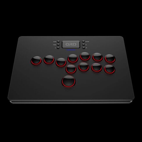 QRD Maestro S3 Wireless Arcade Stick for Nintendo Switch PS4 PS3 Xbox 360 PC Mac Android, Leverless Fighting Stick with Touchpad, Cellphone Holder, 3.5mm Audio Port, 5 Latency Mode, EZ Mode, S3-AB01 in Saudi Arabia