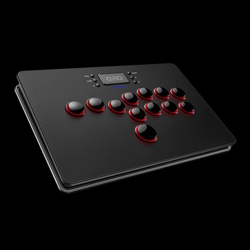 QRD Maestro S3 Wireless Arcade Stick for Nintendo Switch PS4 PS3 Xbox 360 PC Mac Android, Leverless Fighting Stick with Touchpad, Cellphone Holder, 3.5mm Audio Port, 5 Latency Mode, EZ Mode, S3-AB01 in Saudi Arabia