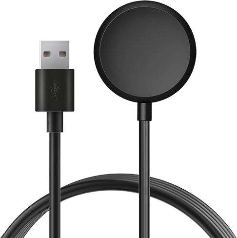 hoeslaw ساعة ذكية بديلة لشاحن لاسلكي مغناطيسي، حماية مدمجة من التيار الزائد 3.3ft/100cm 5V1A USB-A أسود، كابل شحن ملحقات الساعة الذكية متوافقة مع Google Pixel Watch in Kuwait