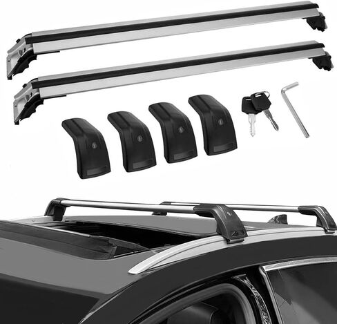 MotorFansClub 2 x Roof Racks Fit for Mercedes Benz GLA GLA250 2014-2017 2018 2019 2020 2021 2022 2023 2024 Cross Bars Lockable Baggage Luggage Rack in Saudi Arabia
