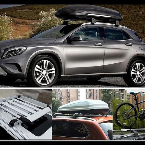 MotorFansClub 2 x Roof Racks Fit for Mercedes Benz GLA GLA250 2014-2017 2018 2019 2020 2021 2022 2023 2024 Cross Bars Lockable Baggage Luggage Rack in Saudi Arabia