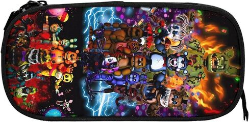 Horror Five Nights At Game Freddy'S Backpack Cute School Backpack Cartoon Back Pack School Book Bag With Lunch Bag Box And Pencil Case For Boys Girls Gifts in Saudi Arabia