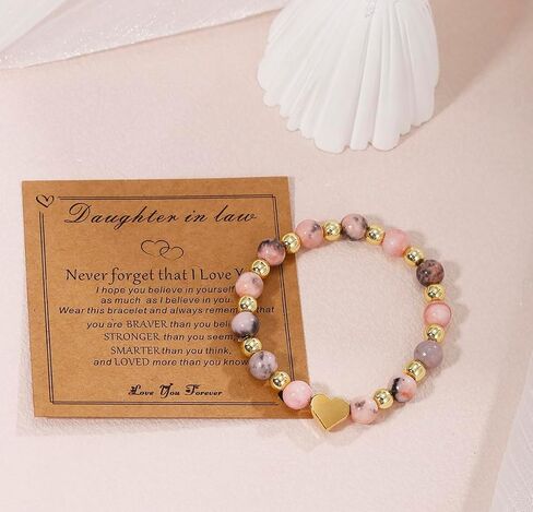 Gifts for Daughter/Granddaughter/Daughter in law/Sister/Niece/Always Remember Gifts Heart charm Bracelet, Birthday Christmas Valentines Day Gifts for Women Girls in Saudi Arabia
