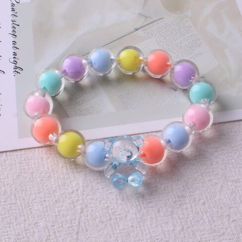 KASFREE حوالي 100 قطعة من الخرز الصغير للأساور لصنع الخرز الملون لسلسلة المفاتيح والخرز البلاستيكي للحرف اليدوية والخرز الأكريليك لصنع المجوهرات in Kuwait
