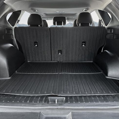 JOULARISE ترقية سجادة صندوق السيارة مع سجادات مسند الظهر لملحقات Hyundai Tucson 2022-2024 2025، أغطية المقعد الخلفي لبطانة البضائع TPE لجميع الأحوال الجوية لسيارة Hyundai Tucson (تناسب الغاز فقط) in Kuwait
