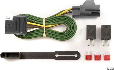 Curt Manufacturing 56012 Vehicle-Side Custom 4-Pin Trailer Wiring Harness,Fits Select Chevrolet Equinox,Suzuki XL-7 SUV,Pontiac Torrent ,Black in Saudi Arabia