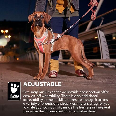 Hurtta Venture No-Pull Dog Harness, Buckthorn, 18-24 in in Saudi Arabia