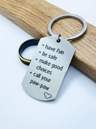 Call Your Grandma Grandpa Mom Dad Aunt Uncle Sister Brother Nana, Have Fun Make Good Choices Keychain in Saudi Arabia