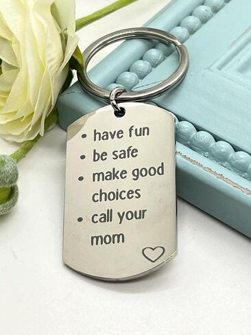 Call Your Grandma Grandpa Mom Dad Aunt Uncle Sister Brother Nana, Have Fun Make Good Choices Keychain in Saudi Arabia