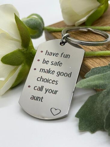 Call Your Grandma Grandpa Mom Dad Aunt Uncle Sister Brother Nana, Have Fun Make Good Choices Keychain in Saudi Arabia