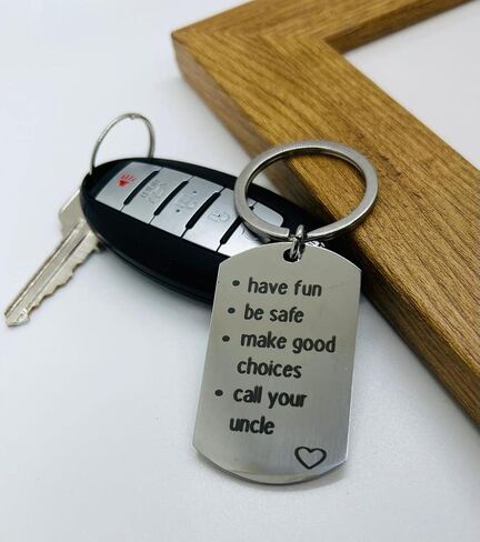 Call Your Grandma Grandpa Mom Dad Aunt Uncle Sister Brother Nana, Have Fun Make Good Choices Keychain in Saudi Arabia