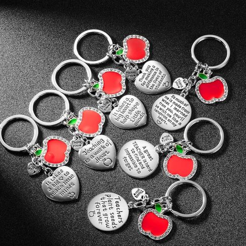Zhanmai 7 Pcs Teacher Appreciation Gifts for Women, Heart Keychain Set in Saudi Arabia