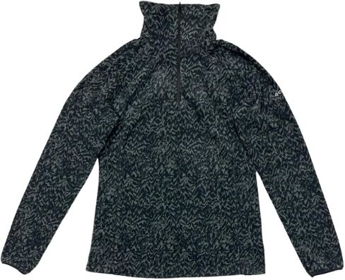 Columbia Women Arctic Air Half Zip Polar Fleece Pullover Jacket (US, Alpha, X-Large, Regular, Regular, Black/grey) in Saudi Arabia