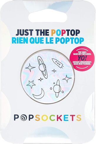 PopSockets PopTop (الجزء العلوي فقط. تُباع القاعدة بشكل منفصل) جزء علوي قابل للتبديل لقاعدة قبضة الهاتف من PopSockets، PopTop زهري - أبيض ديزي in Saudi Arabia