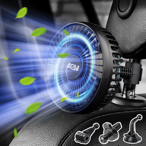 مروحة سيارة، مروحة مقعد سيارة USB للمقعد الخلفي للأطفال وركاب الحيوانات الأليفة، 3 سرعات، مشبك قابل للدوران 360 درجة مروحة تبريد السيارة، مروحة قوية لتدوير الهواء الخلفي للمركبات والشاحنات والشاحنات وسيارات الدفع الرباعي والمركبات الترفيهية والقوارب in Kuwait