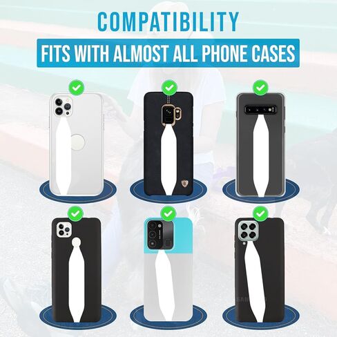 Switchbands Customizable Universal Phone Grip Strap |Pack of 2| Reversible Phone Hand Strap for Phone Cases As Phone Loop Holder |Secure Handling by Comfortable Phone Strap - Brown & Black Cows in Saudi Arabia