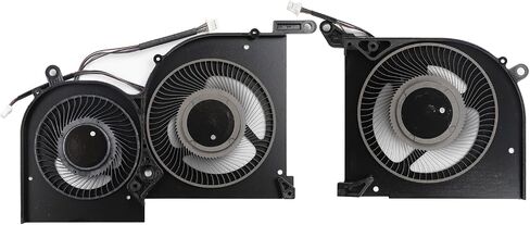 استبدال مروحة تبريد وحدة المعالجة المركزية + وحدة معالجة الرسومات لـ MSI Stealth GS66 WS66 11UG 11UE 11UH 11UMT 11UKT، مروحة MS-16V4 BS5005HS-U4Q(16V4-CPU) BS5005HS-U3J(16V4-G-CW) (غير مناسبة لإصدار وحدة المعالجة المركزية Intel الجيل العاشر) DC5V 1.0 أ in Kuwait