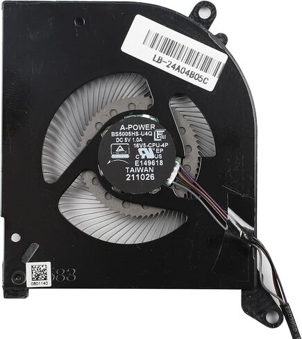 استبدال مروحة تبريد وحدة المعالجة المركزية + وحدة معالجة الرسومات لـ MSI Stealth GS66 WS66 11UG 11UE 11UH 11UMT 11UKT، مروحة MS-16V4 BS5005HS-U4Q(16V4-CPU) BS5005HS-U3J(16V4-G-CW) (غير مناسبة لإصدار وحدة المعالجة المركزية Intel الجيل العاشر) DC5V 1.0 أ in Kuwait