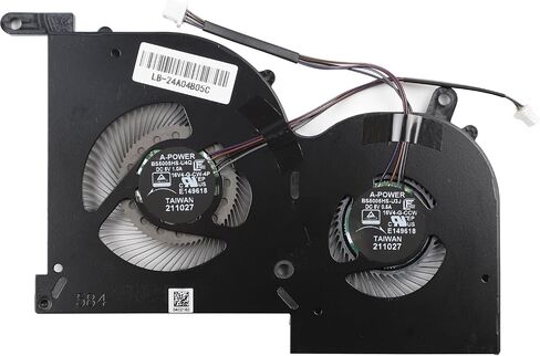 استبدال مروحة تبريد وحدة المعالجة المركزية + وحدة معالجة الرسومات لـ MSI Stealth GS66 WS66 11UG 11UE 11UH 11UMT 11UKT، مروحة MS-16V4 BS5005HS-U4Q(16V4-CPU) BS5005HS-U3J(16V4-G-CW) (غير مناسبة لإصدار وحدة المعالجة المركزية Intel الجيل العاشر) DC5V 1.0 أ in Kuwait