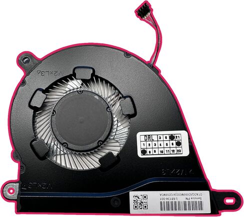 مروحة تبريد وحدة المعالجة المركزية الجديدة المتوافقة من VoltaGuru لـ HP Pavilion 15-DY، 15-EF، 15T-DY، 15S-EQ، 15S-FQ، 340S G7،14-DQ، 14S-FQ، 14S-DQ PN: L68134-001، L68629 -001، ND75C07-19A18 in Kuwait