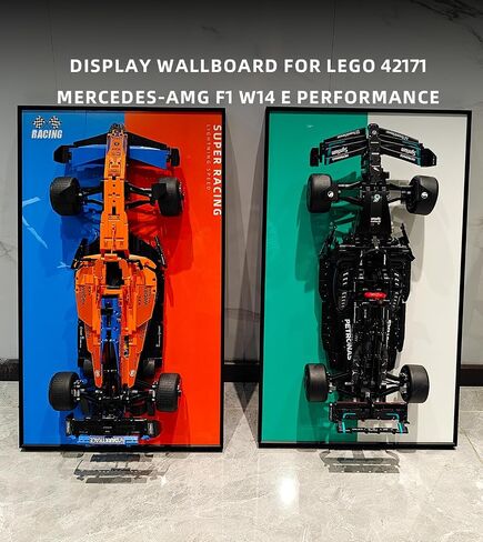 Display Wallboard for Lego Technic 42141 McLaren Formula 1 2022 Replica Race Car, Gift Ideas for Lego Car Wall Mount Fans, Compatible with Lego Mclaren F1, Only Display Wallboard, 17.7 x 29.5 in in Saudi Arabia