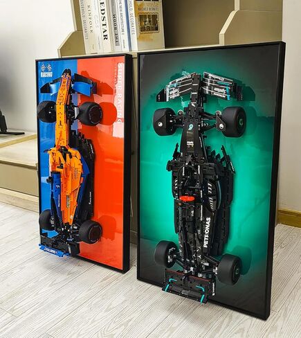 Display Wallboard for Lego Technic 42141 McLaren Formula 1 2022 Replica Race Car, Gift Ideas for Lego Car Wall Mount Fans, Compatible with Lego Mclaren F1, Only Display Wallboard, 17.7 x 29.5 in in Saudi Arabia