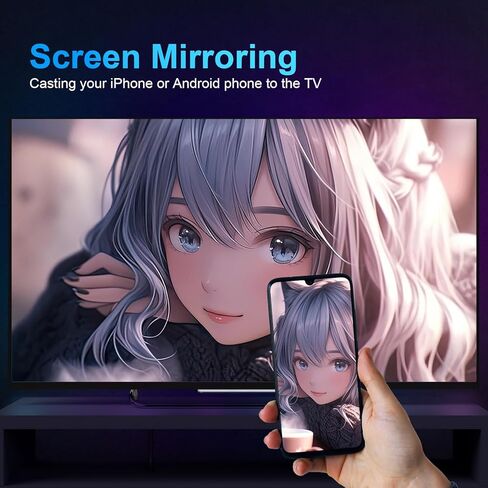 Android TV Stick 13.0 مع إصدار Android TV، ذاكرة الوصول العشوائي 2 جيجابايت، 16 جيجابايت ROM مع وحدة المعالجة المركزية H618، دعم 6K، 2.4G/5G WiFi، BT 4.1، جهاز التحكم عن بعد الصوتي in Kuwait