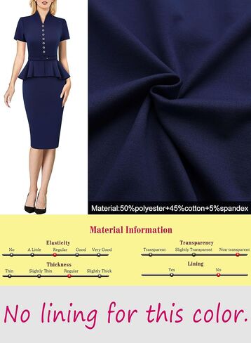 VFSHOW Womens V Neck Belted Button Office Business Back Split Work Church Slim Fit Knee Length Bodycon Pencil Dress in Saudi Arabia