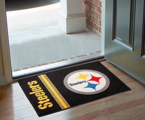 سجادة FANMATS 8233 Pittsburgh Steelers Starter Mat - 19 بوصة. × 30 بوصة. | تصميم موحد لسجادة ديكور المنزل لمحبي الرياضة وبساط خلفي in Saudi Arabia