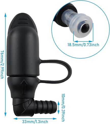WHYHKJ 2PCS Hydration Packs Hydration Bags Bite Valve Mouthpiece Replacement for 90 Degree Cross Country Bladder Bag for Easy Drinking Universal for Any Hydration Pack System in Saudi Arabia