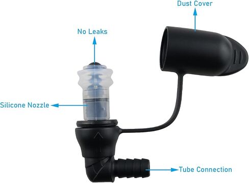 WHYHKJ 2PCS Hydration Packs Hydration Bags Bite Valve Mouthpiece Replacement for 90 Degree Cross Country Bladder Bag for Easy Drinking Universal for Any Hydration Pack System in Saudi Arabia