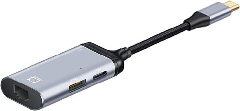 محول شبكة LAN USB3.1 Type-C USB-C إلى 1000 ميجابت في الثانية جيجابت إيثرنت من Chenyang مع منفذ طاقة PD أنثى من النوع C للهاتف اللوحي والكمبيوتر المحمول in Kuwait