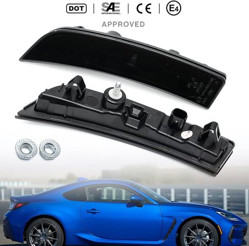 nslumo استبدال أضواء علامة الجانب بقيادة 2022 2023 subaru brz zd8 2022-up to'yota GR86 zn8 jdm نمط العنبر أدى المصد الأمامي الجانب ماركر عاكس ضوء الإشارة عدة lh rh المدخن عدسة علامات جانبية in Saudi Arabia