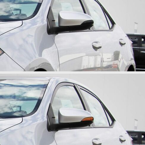 [Sequential Turn Signal] VIPMOTOZ Smoke Lens Full LED Amber Side Marker Light Lamp Assembly Replacement Pair For Toyota Corolla Avalon Prius C Scion iM Mirror in Saudi Arabia