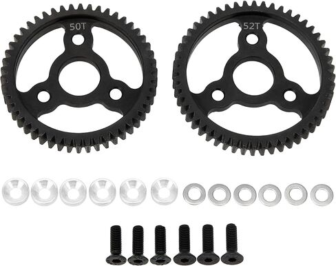 DKKY RC Car Hardened Steel Spur Gear 50T 52T 32P for ARRMA 1/8 Typhon Vendetta Infraction Upgrade Parts (50T 52T/32P) in Saudi Arabia