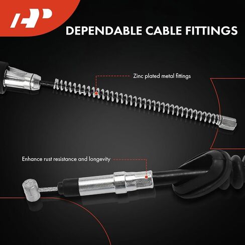 A-Premium Rear Driver and Passenger Side Parking Brake Cable Assembly Compatible with Honda, Acura Models: Pilot 2003-2009, MDX 2003-2006, 2-PC Set - Replace# 47560S3VA11, 47520S9VA02 in Saudi Arabia