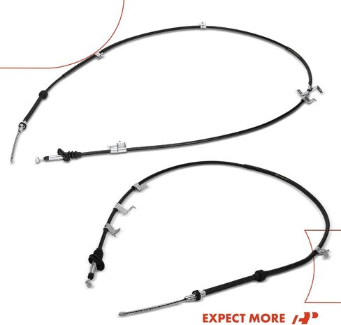 A-Premium Rear Driver and Passenger Side Parking Brake Cable Assembly Compatible with Honda, Acura Models: Pilot 2003-2009, MDX 2003-2006, 2-PC Set - Replace# 47560S3VA11, 47520S9VA02 in Saudi Arabia