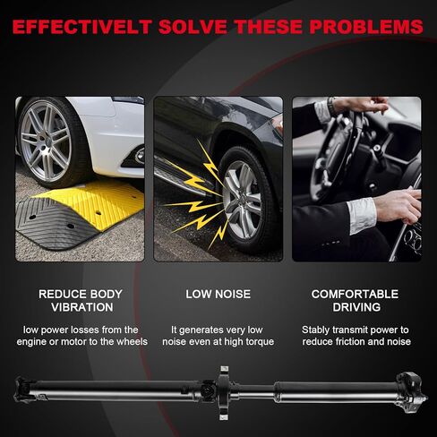 BJYXSHOP 50 بوصة مجموعة عمود المروحة الخلفية الكاملة لعمود المروحة متوافقة مع BMW X3 2.5i 2004 2005 2006 2.5L Sport Utility، استبدال # 936-386 26103402136 in Kuwait