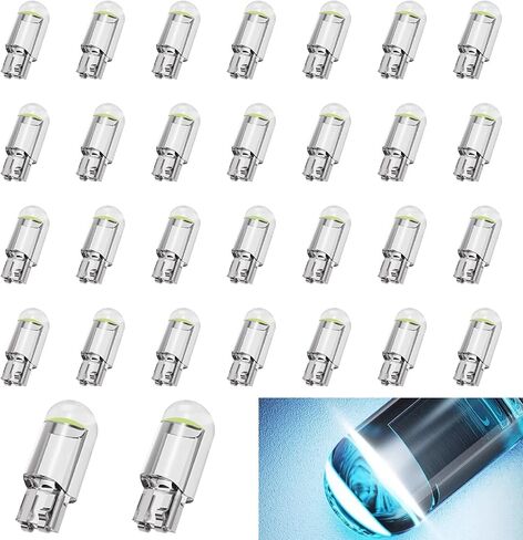 NTNEV Car LED Bulb, 194 LED Bulb, 168 2825 W5W T10 Wedge COB LED Replacement Bulbs, 12V 6000K Interior Light for Car Dome Map Door Courtesy License Plate Lights (Ice Blue) in Saudi Arabia