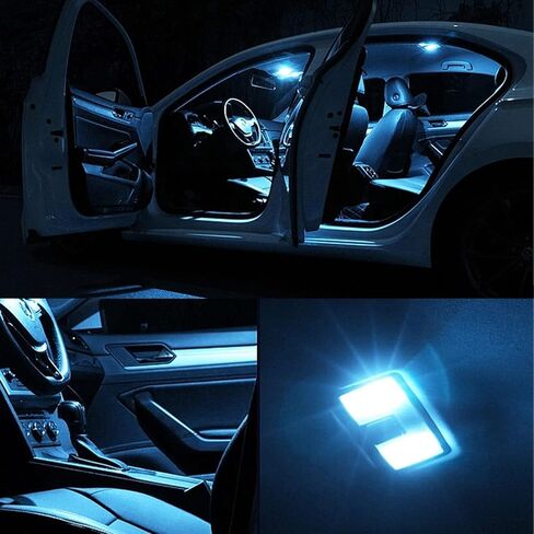 NTNEV Car LED Bulb, 194 LED Bulb, 168 2825 W5W T10 Wedge COB LED Replacement Bulbs, 12V 6000K Interior Light for Car Dome Map Door Courtesy License Plate Lights (Ice Blue) in Saudi Arabia