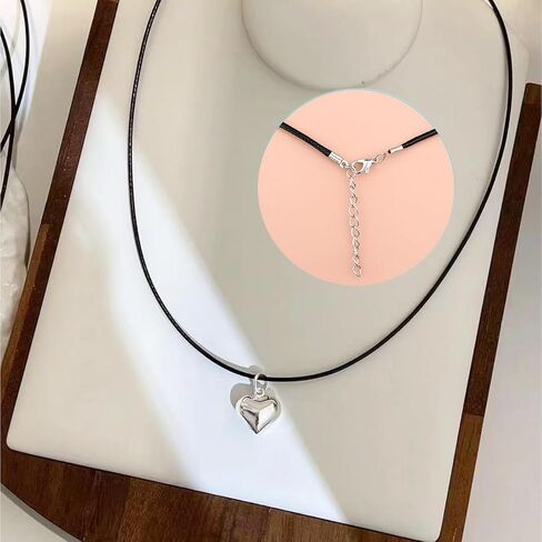 LET'S MAKING سلك قلادة مشمع لصنع المجوهرات، سلاسل جلدية للقلادة مع مشبك للقلادات لوازم الخرز (طول 20 بوصة/100 قطعة/أسود) in Kuwait