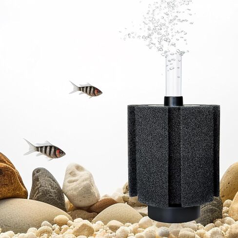 2 Pack 60-70 Gal Aquarium Sponge Filter with Air Stone and Ceramic Filter Media Quiet Fish Tank Bio Filter for Breeding Fry Shrimp Betta Fish Tank in Kuwait