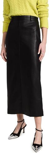 تنورة Yve Maxi النسائية من الجلد الصناعي من Pixie Market in Kuwait