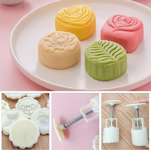 14 PCS Bath Bomb Mold Set Includes 2pcs Bath Bombs Press and 12pcs Different Pattern Stamps for Making DIY Bath Bombs Tools (Style 1) in Saudi Arabia