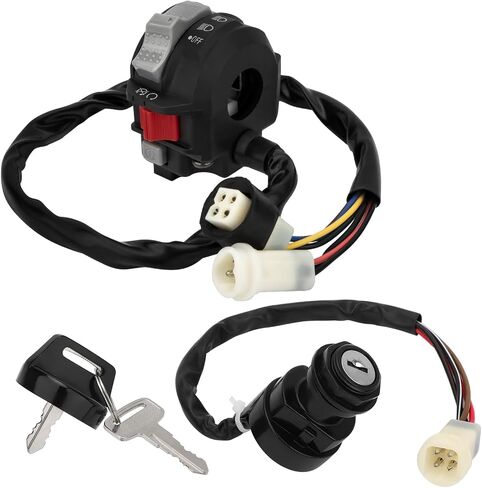 M MATI Start Stop Headlight Switch & Ignition Key Switch for Yamaha Warrior 350 1987-1995 Big Bear 350 1987-1994 Moto-4 225 250 350 1986-1994 Pro-4 Pro Hauler Terra Pro 1988-1989 59V-83973-09-00 in Saudi Arabia