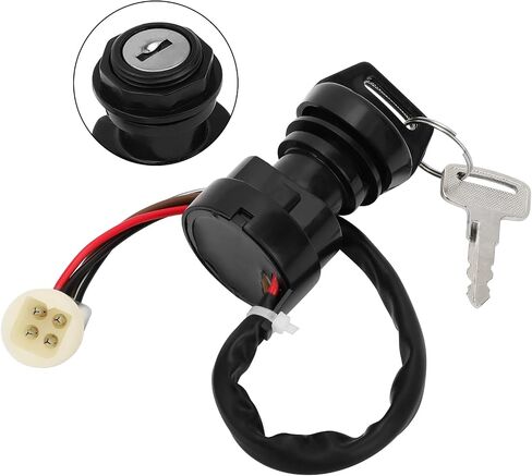 M MATI Start Stop Headlight Switch & Ignition Key Switch for Yamaha Warrior 350 1987-1995 Big Bear 350 1987-1994 Moto-4 225 250 350 1986-1994 Pro-4 Pro Hauler Terra Pro 1988-1989 59V-83973-09-00 in Saudi Arabia