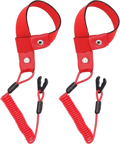 2 Pack Boat Engine Emergency Stop Kill Safety Lanyard Compatible with Yamaha Jet Ski WaveRunner WaveVenture WaveRaider WaveJammer WaveBlaster FX140, Replace EW2-68348-00-00 in Saudi Arabia