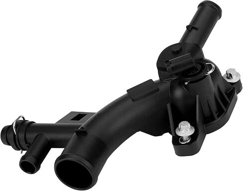 Niyako Engine Coolant Water Outlet Thermostat Housing Replacement# 𝟗𝟎𝟐-𝟖𝟒𝟔 𝟏𝟓-𝟏𝟏𝟏𝟎𝟓 𝟐𝟓𝟏𝟗𝟑𝟗𝟐𝟐 𝟓𝟓𝟓𝟔𝟓𝟑𝟑𝟒 Fit 2011-2020 Chevy Cruze Sonic Trax Encore 1.4L L4 in Saudi Arabia